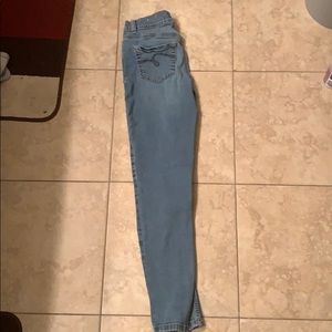 Justice Mid Rise Denim Jeggings